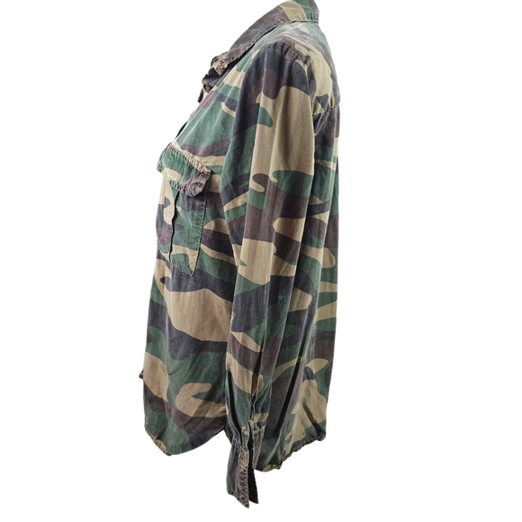 Zara Woman Premium Denim The Camoflauge Shirt In M - Picture 4 of 6